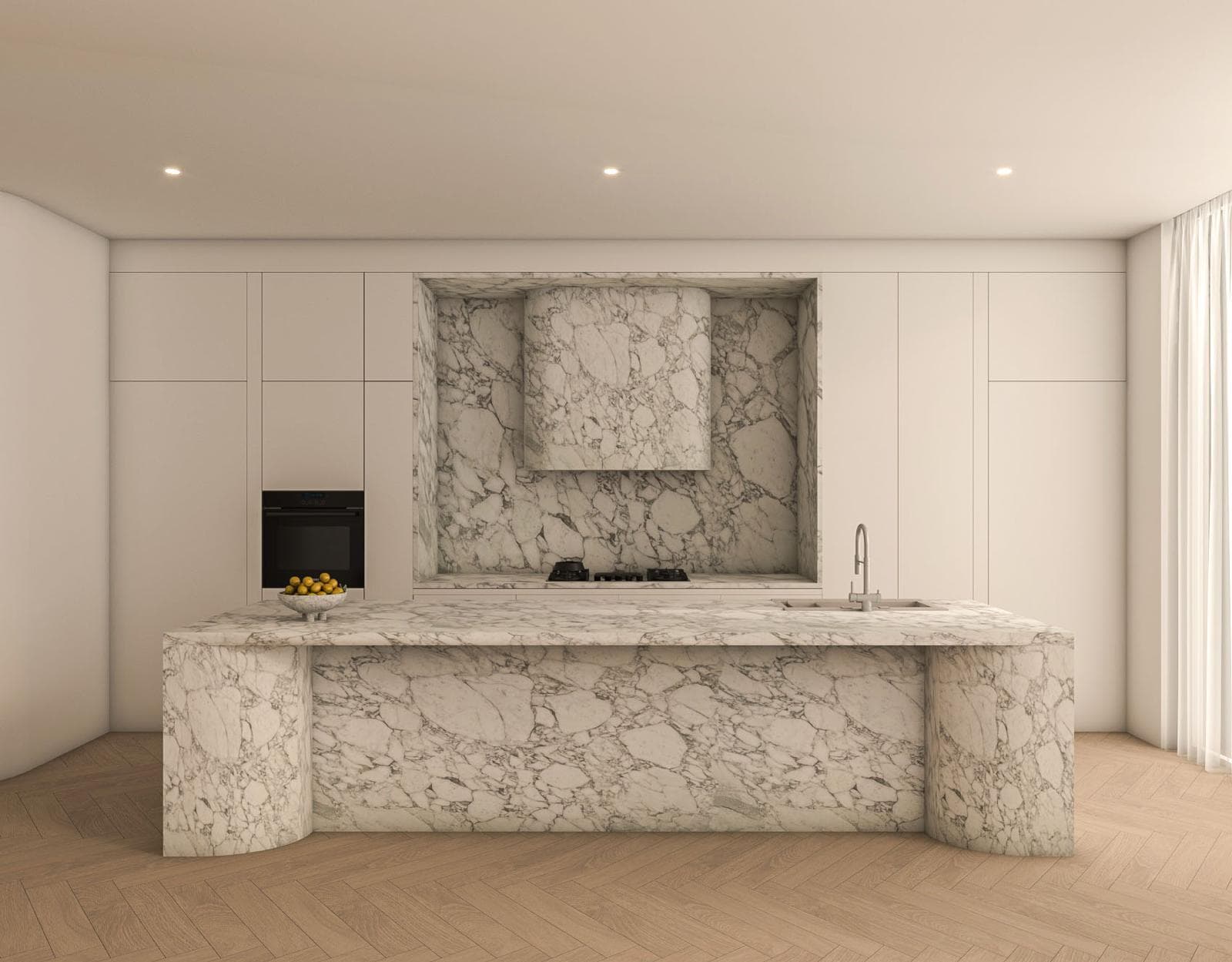 Bathroom stone surface detail